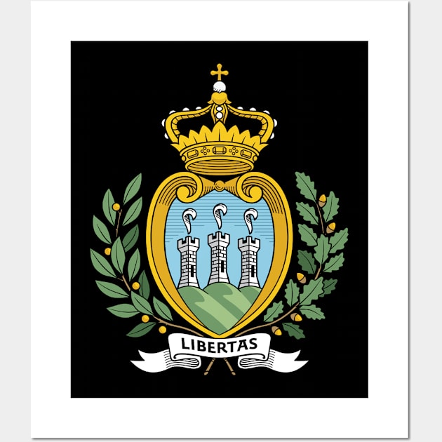 Coat of arms of San Marino Wall Art by Wickedcartoons